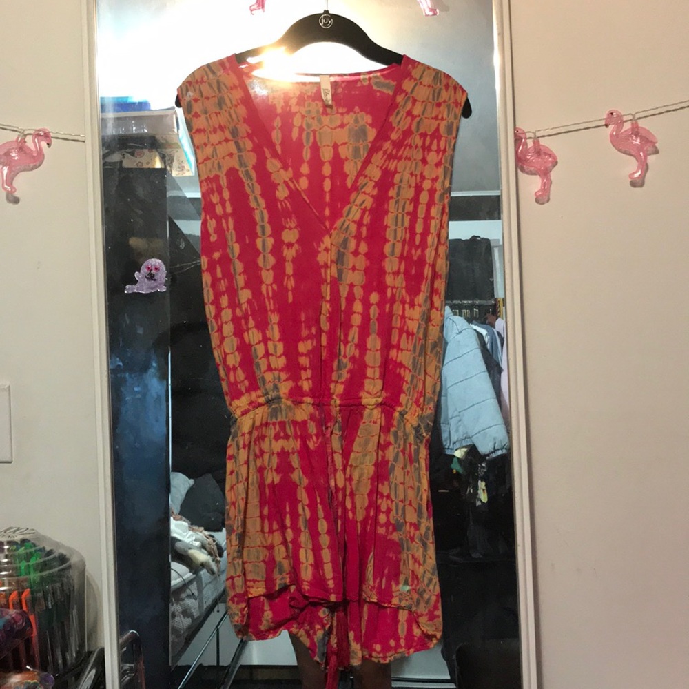 Size large never worn tie-dye romper